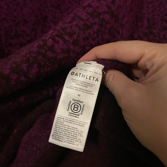 Athleta Hawthorn Textured Merino Wool Ombre Sweater Size M - Picture 5 of 5